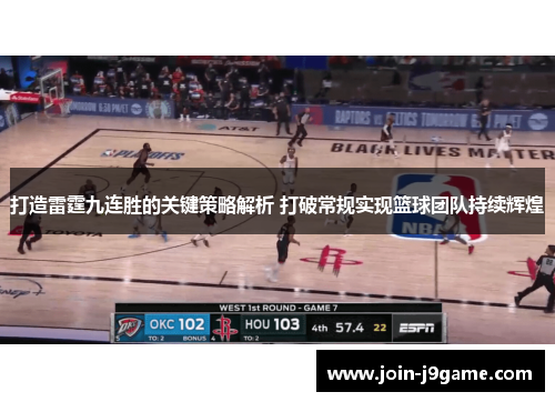 打造雷霆九连胜的关键策略解析 打破常规实现篮球团队持续辉煌 打造雷霆九连胜的关键策略解析 打破常规实现篮球团队持续辉煌